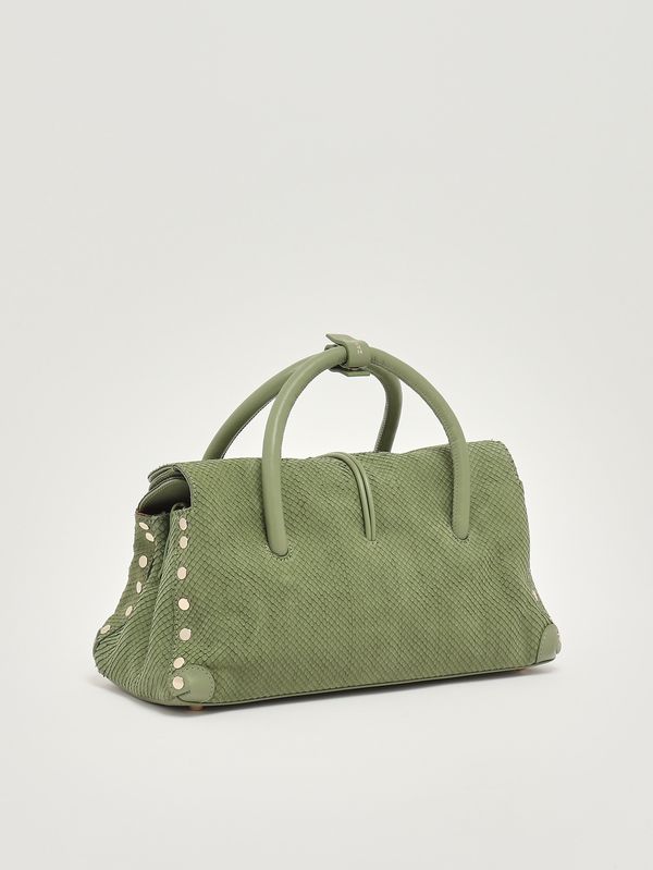 3. Sac Dotta Amoretto S en cuir nubuck pour femme Green Spinoso Zanellato 0687502200000 s