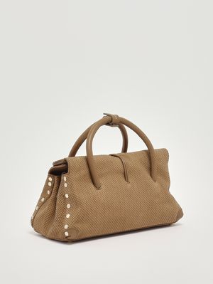 3. Bolso de mujer Dotta Amoretto S de piel nobuk Beige Maggese