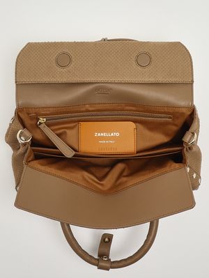 5. Bolso de mujer Dotta Amoretto S de piel nobuk Beige Maggese