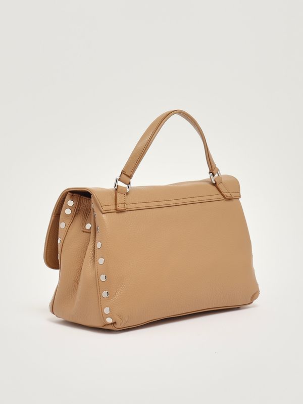 2. Borsa donna Postina Daily S in pelle martellata Brown Cantucci Zanellato 0680100040000 s