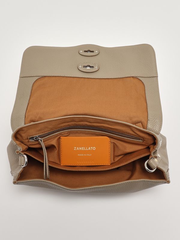 5. Borsa donna Postina Daily S in pelle martellata Creta Zanellato 0680100040000 s