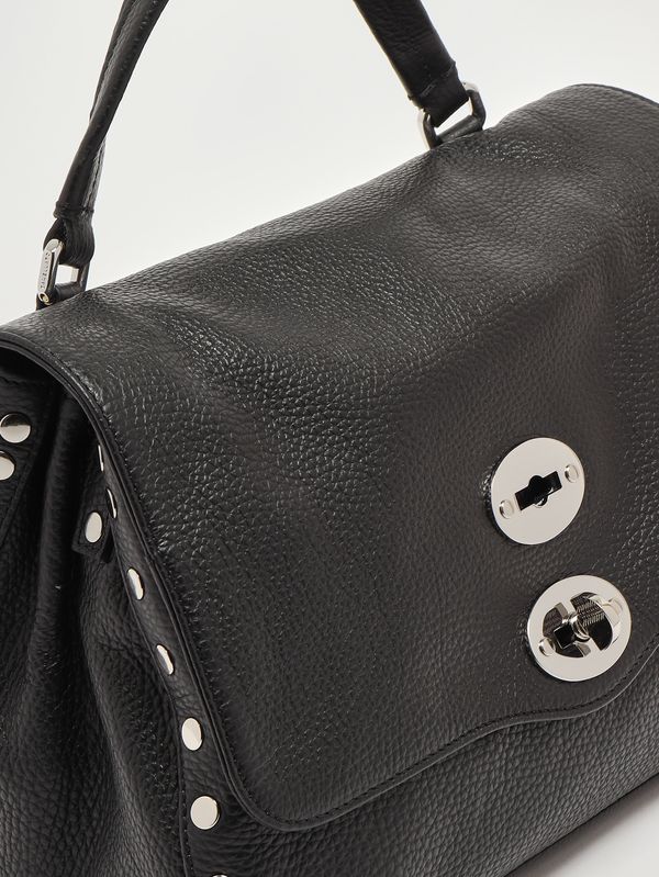 6. Bolso de mujer Postina Daily S de piel martillada Negro Zanellato 0680100040000 s