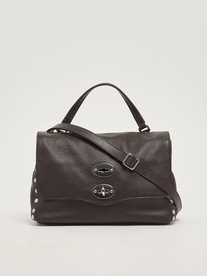 3. Borsa donna Postina Daily S in pelle martellata Dolceamaro