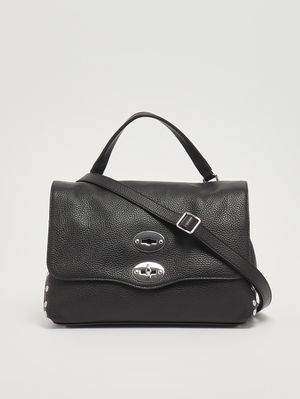 4. Bolso de mujer Postina Daily S de piel martillada Negro