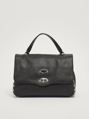 1. Bolso de mujer Postina Daily S de piel martillada Negro