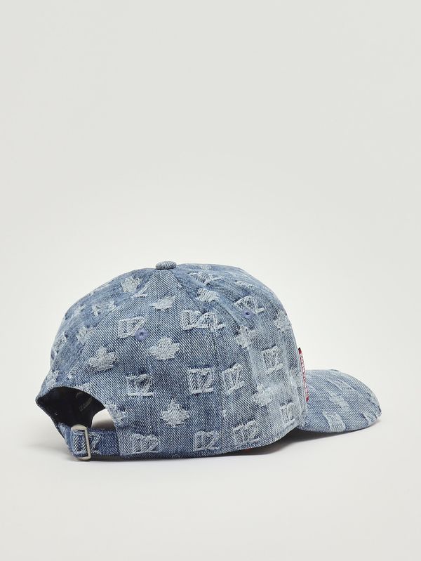 2. Men's cotton denim baseball cap Light Denim Dsquared2 bcm096810108752