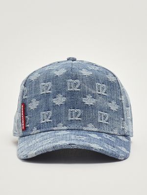 1. Men's cotton denim baseball cap Light Denim
