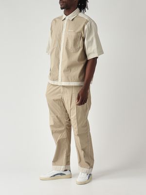 2. Herrenhemd Inside Out aus Stretch-Baumwolle Creme