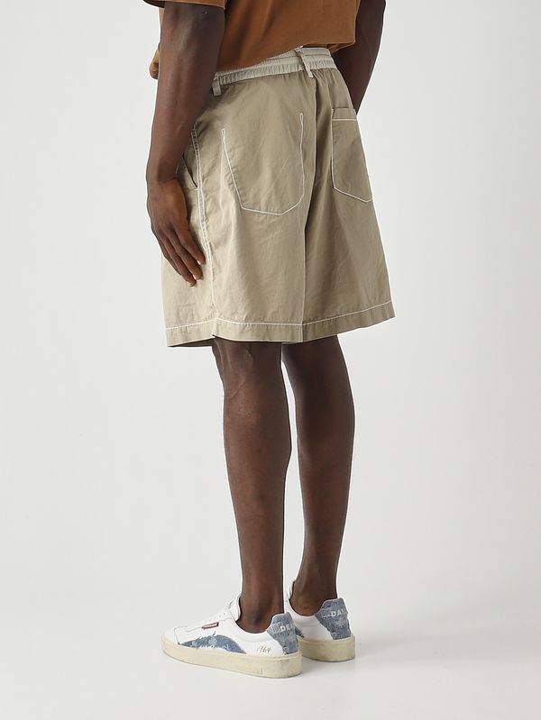 4. Short homme en sergé de coton extensible Crème Dsquared2 s74mu0956s35175