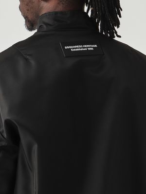 5. Herren-Bomberjacke Heritage aus Nylon Schwarz