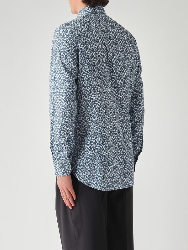 4. Chemise homme Roma en coton stretch Micro Paisley-Bleu Etro mrib000199saeg3