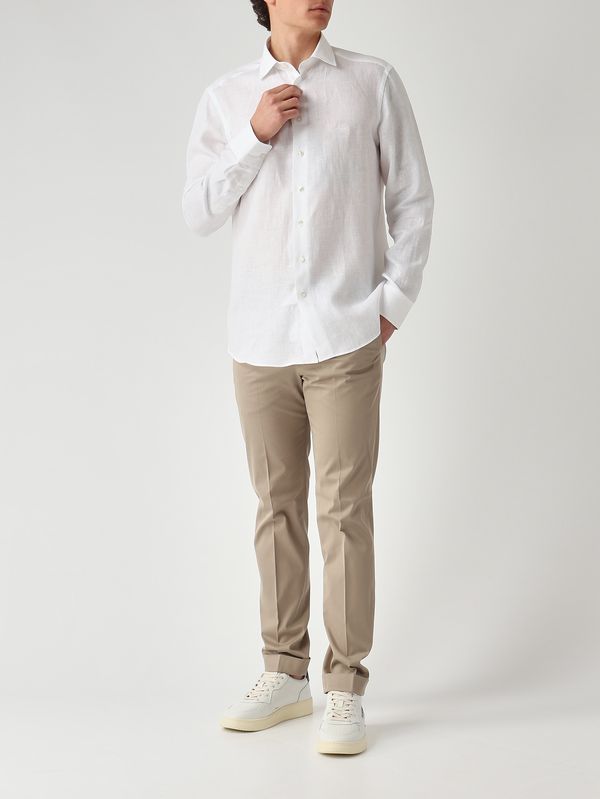 2. Camicia uomo Roma in lino Bianco Etro mrib000299tu3f3
