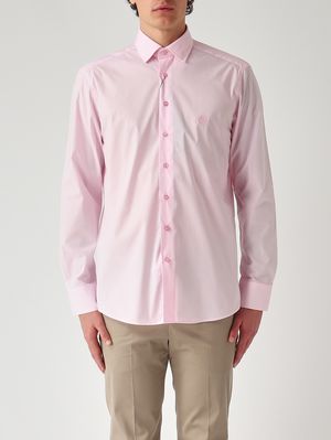 1. Camisa de hombre Roma de algodón elástico Rosa