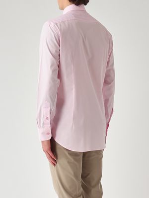 4. Camisa de hombre Roma de algodón elástico Rosa
