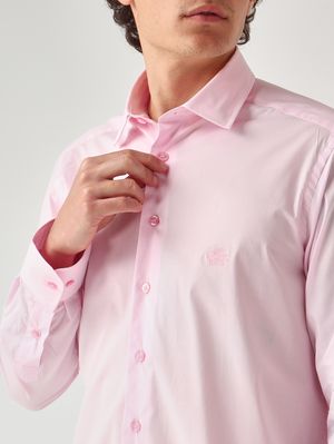 5. Camisa de hombre Roma de algodón elástico Rosa