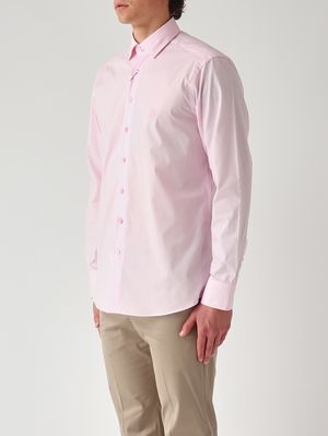 3. Camisa de hombre Roma de algodón elástico Rosa