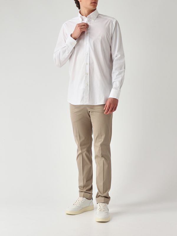 2. Camisa de hombre Roma en algodón elástico Blanco Etro mrib0004av607