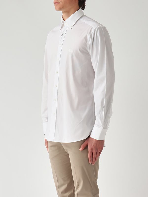 3. Camisa de hombre Roma en algodón elástico Blanco Etro mrib0004av607