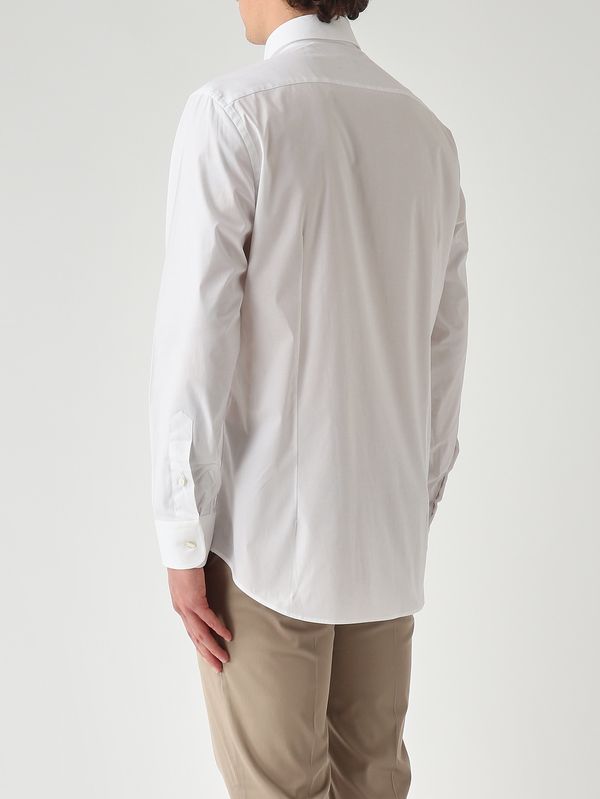 4. Camisa de hombre Roma en algodón elástico Blanco Etro mrib0004av607