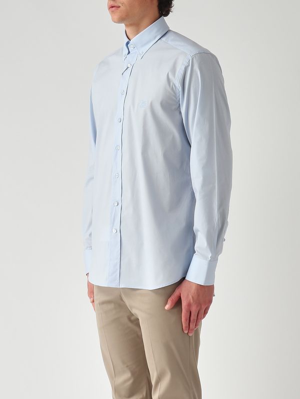 3. Roma men's stretch cotton shirt Sky blue Etro mrib0004av607