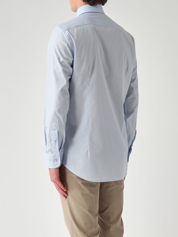 4. Roma men's stretch cotton shirt Sky blue Etro mrib0004av607