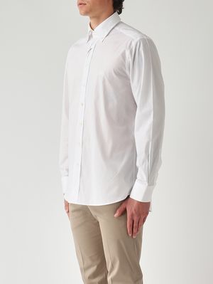 3. Camisa de hombre Roma en algodón elástico Blanco