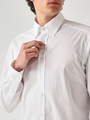 5. Camisa de hombre Roma en algodón elástico Blanco