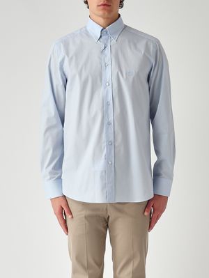 1. Roma men's stretch cotton shirt Sky blue
