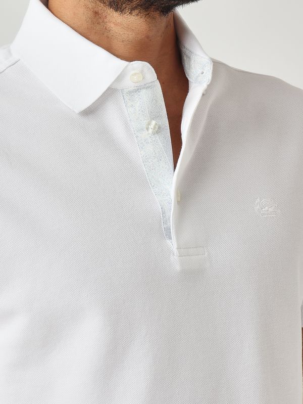 5. Men's Roma cotton piqué polo shirt White Etro mrmd0005ac274