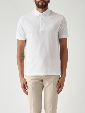 1. Men's Roma cotton piqué polo shirt White