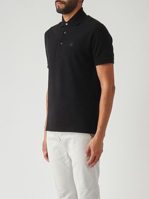 3. Men's Roma cotton piqué polo shirt Black