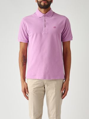 1. Men's Roma cotton piqué polo shirt Cyclamen