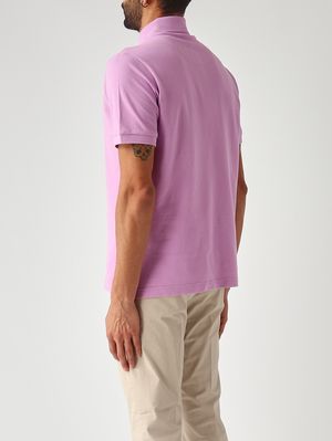 4. Men's Roma cotton piqué polo shirt Cyclamen
