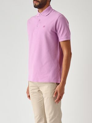 3. Men's Roma cotton piqué polo shirt Cyclamen