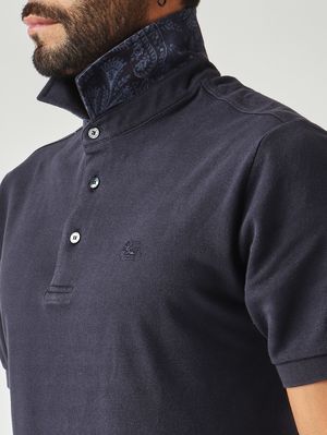 5. Men's Roma cotton piqué polo shirt Navy