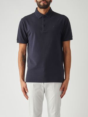 1. Men's Roma cotton piqué polo shirt Navy