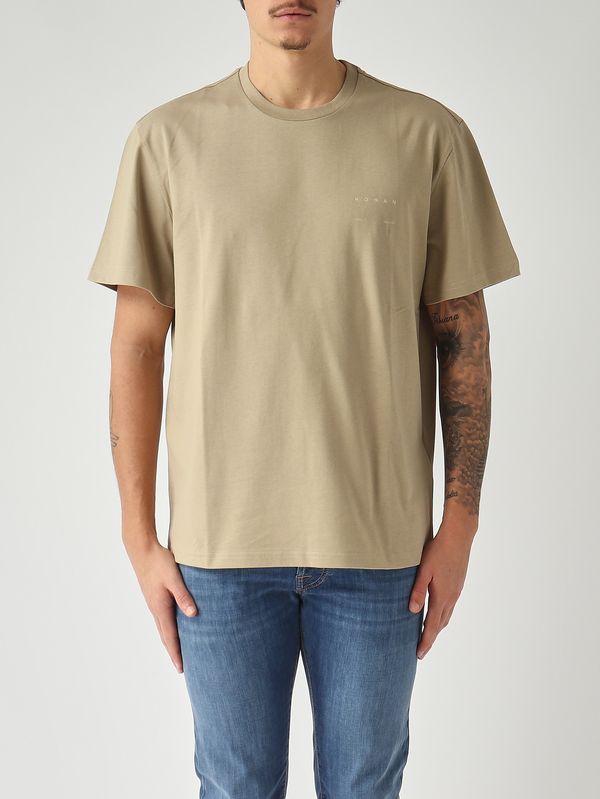 1. Camiseta de hombre en punto de algodón Beige Hogan kqmb3522360zfv