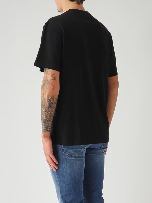 4. T-shirt homme en jersey de coton Noir Hogan kqmb3522360zfv