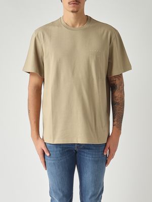 1. Camiseta de hombre en punto de algodón Beige