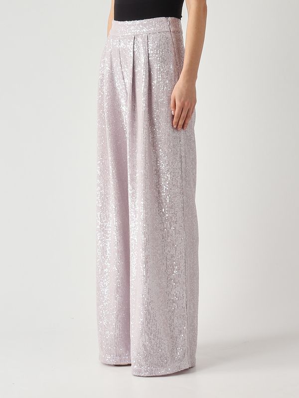 3. Pantalón de mujer New Arizona en tejido de lentejuelas Lila Twentyfourhaitch a0076