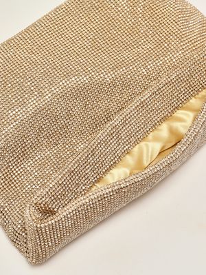 3. Borsa donna Varadero in crystal mesh Oro