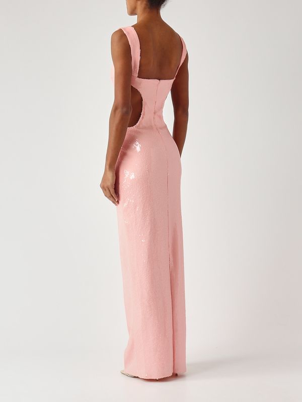 4. Abito donna Cubres in crystal mesh Rosa Twentyfourhaitch a0064