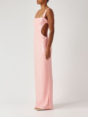 3. Abito donna Cubres in crystal mesh Rosa