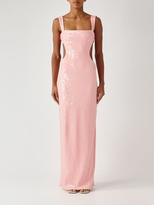 1. Abito donna Cubres in crystal mesh Rosa