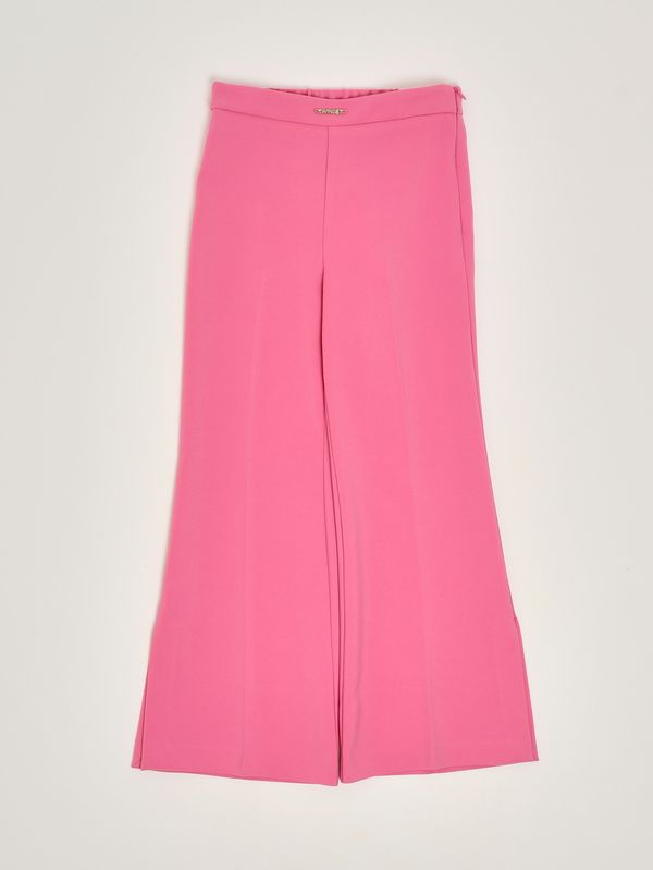 Pantalon fille en crêpe stretch Fuchsia Twinset