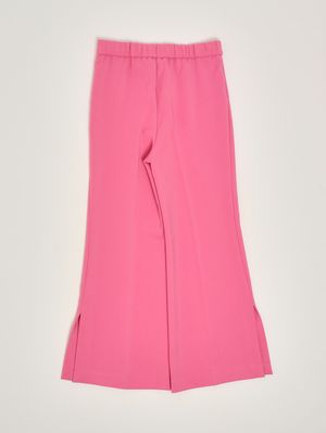 2. Mädchenhose aus Stretch-Crêpe Fuchsia