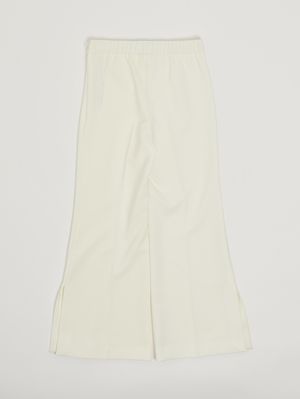 2. Pantalone bambina in crepe stretch Bianco