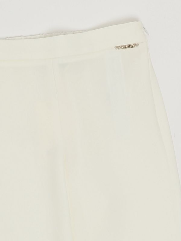 3. Girls' stretch crepe trousers White Twinset 261gj2q56
