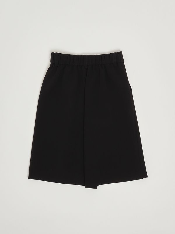 2. Bermuda bambina in crepe stretch Nero Twinset 261gj2q57