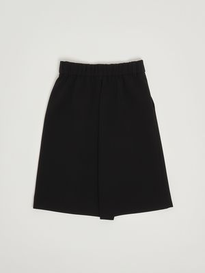 2. Bermuda bambina in crepe stretch Nero